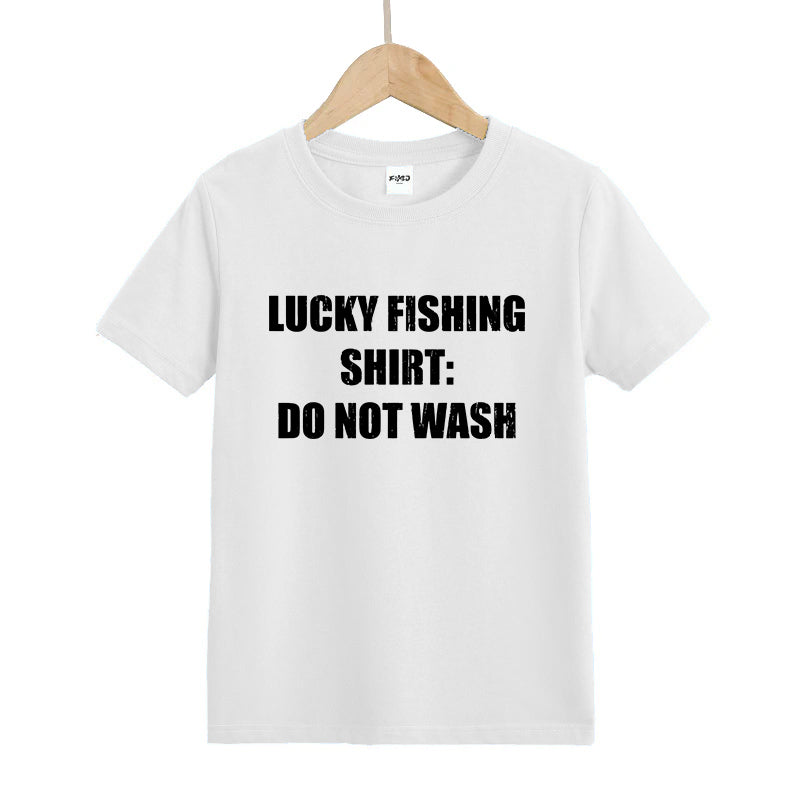 Lucky Fishing Shirt Do Not Wash Kids T-Shirt