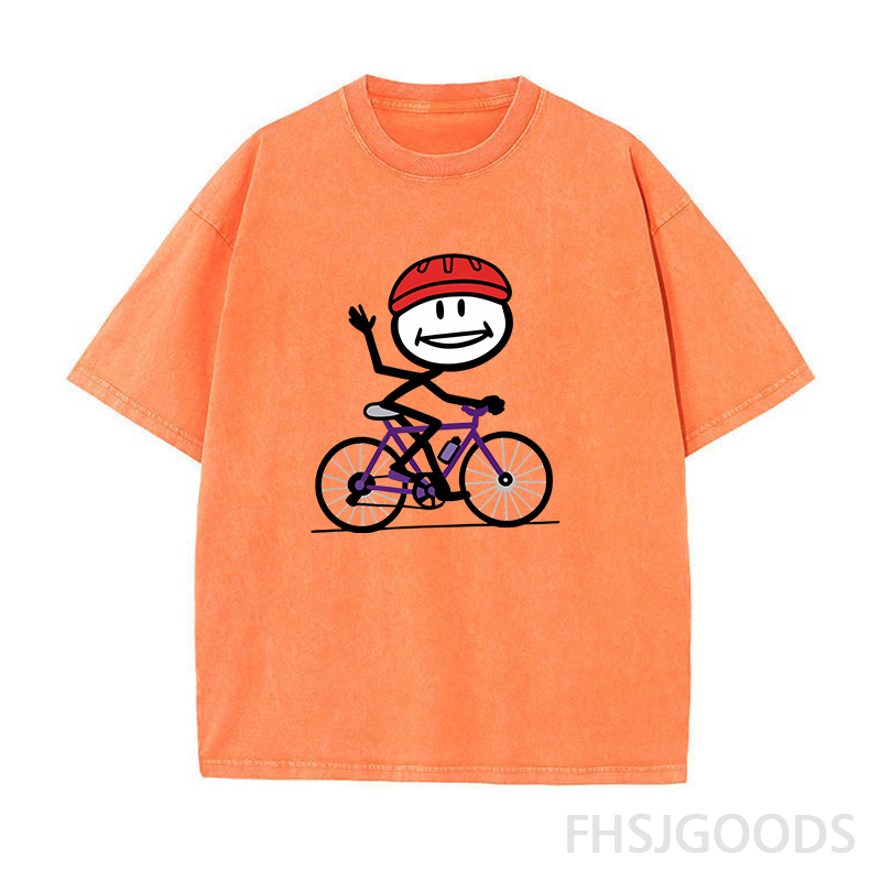 Smile Cycling Unisex Distressed T-Shirt