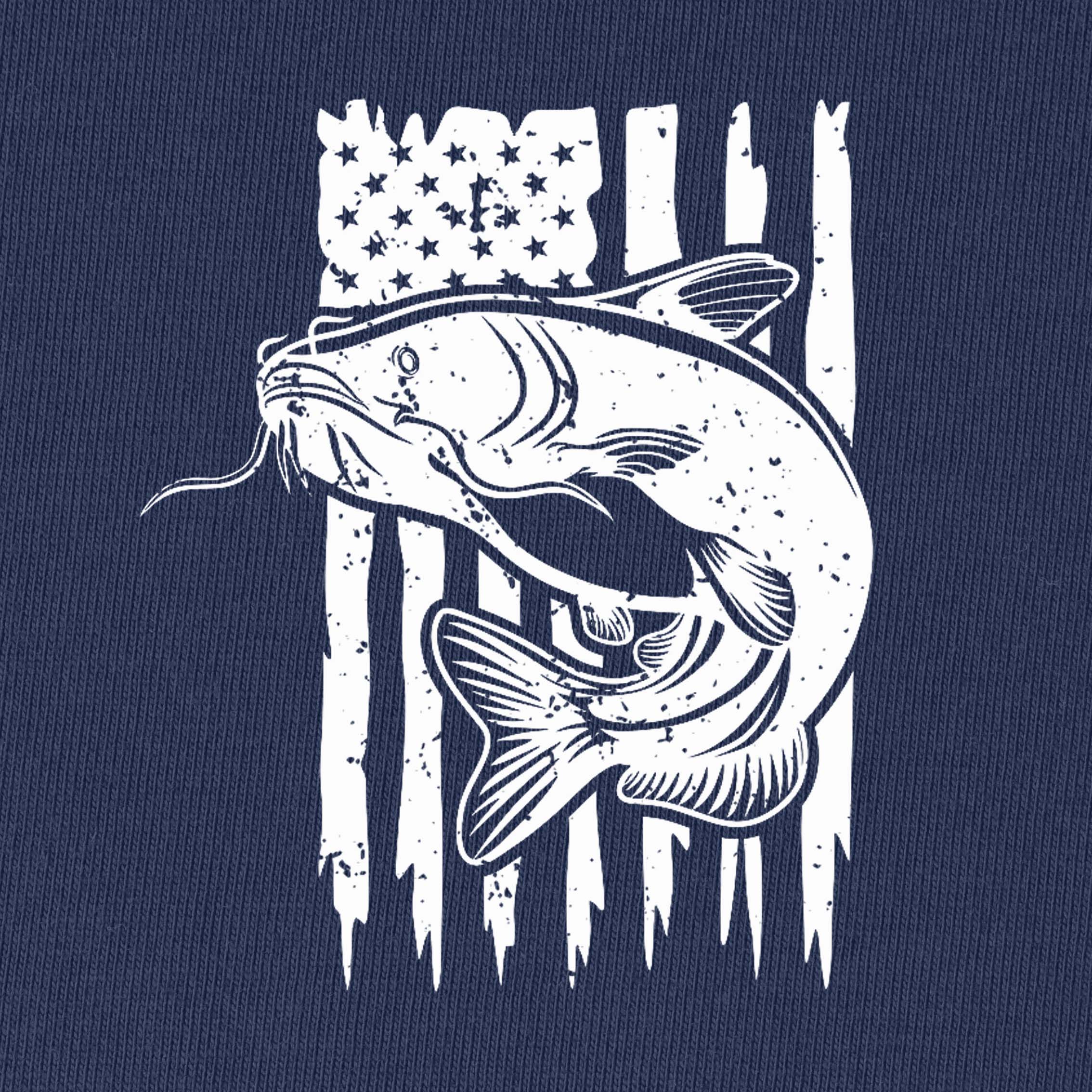 USA Flag Catfish T-Shirt