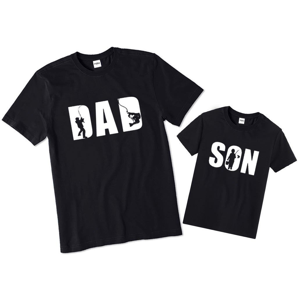 FISHING DAD and SON Matching T-shirts