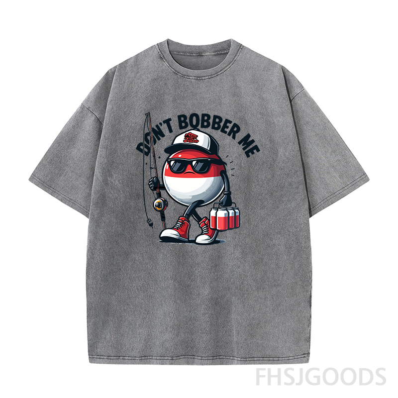 Don't Bobber Me Unisex Distressed T-Shirt