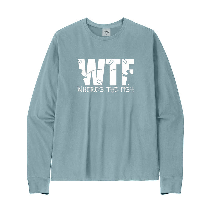 WTF Where's The Fish Long Sleeve T-Shirt