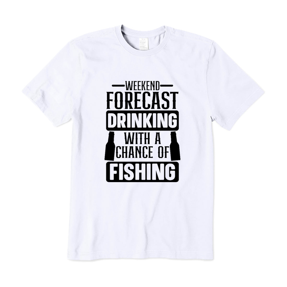 Weekend Forecast Drinking With A Chance Of Fishing T-Shirt