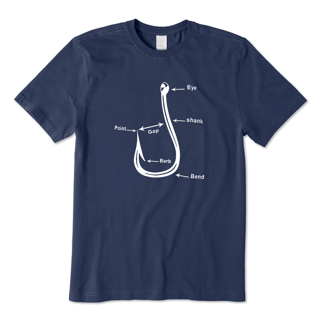 Anatomy of fishing hook T-Shirt