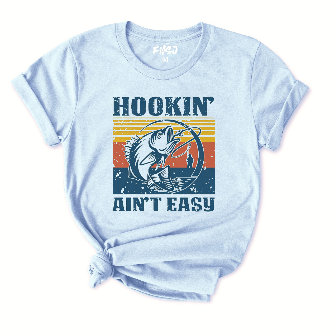 Hookin' Ain't Easy Fishing T-Shirt for Women