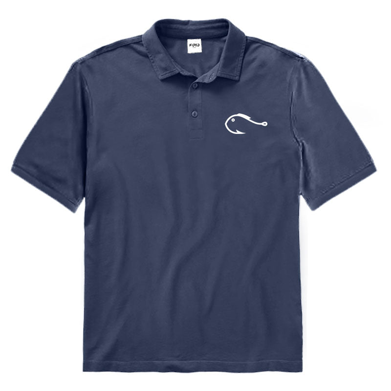 Fishing Hook Fish Polo Shirt