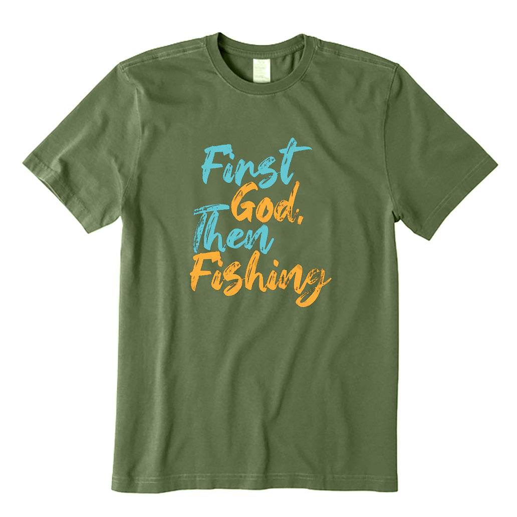 First God Then Fishing T-Shirt