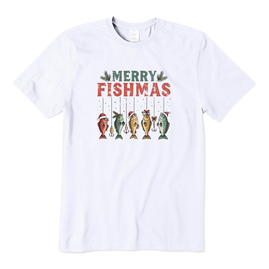 Merry Fishmas Christmas Tree T-Shirt