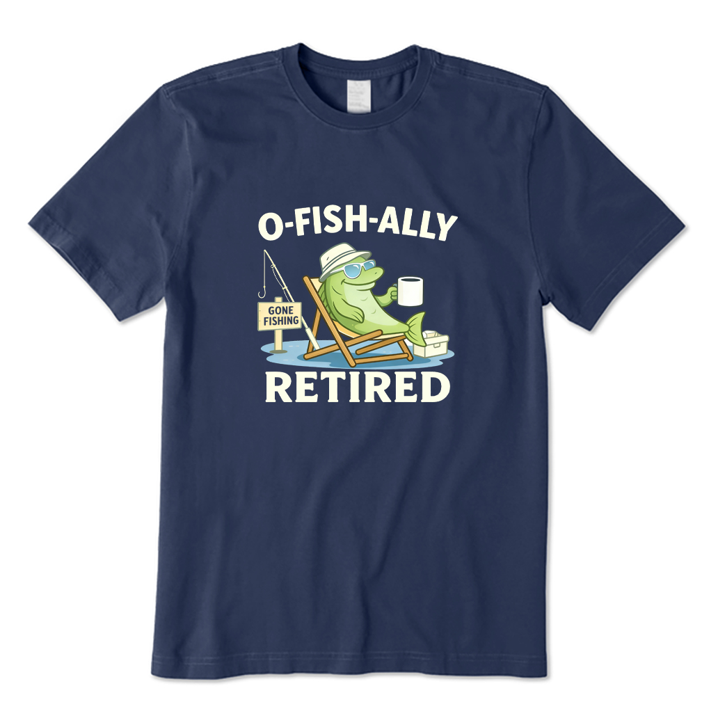 Retired Fisherman Coffee T-shirt