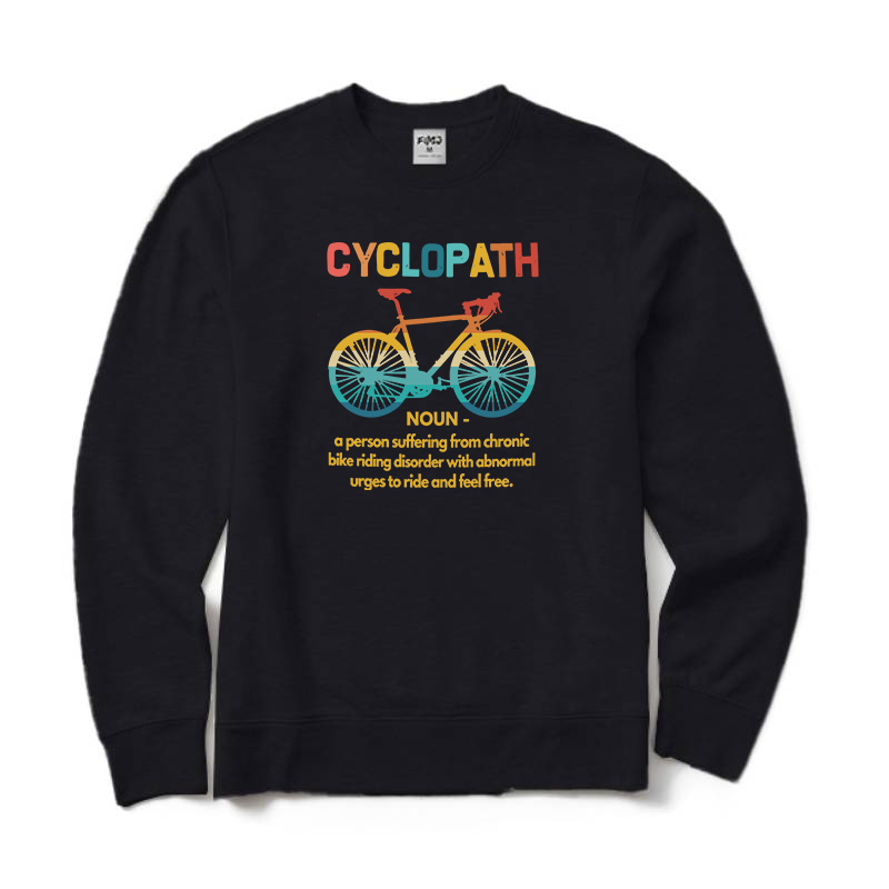 Funny Cycling Crewneck Sweatshirt