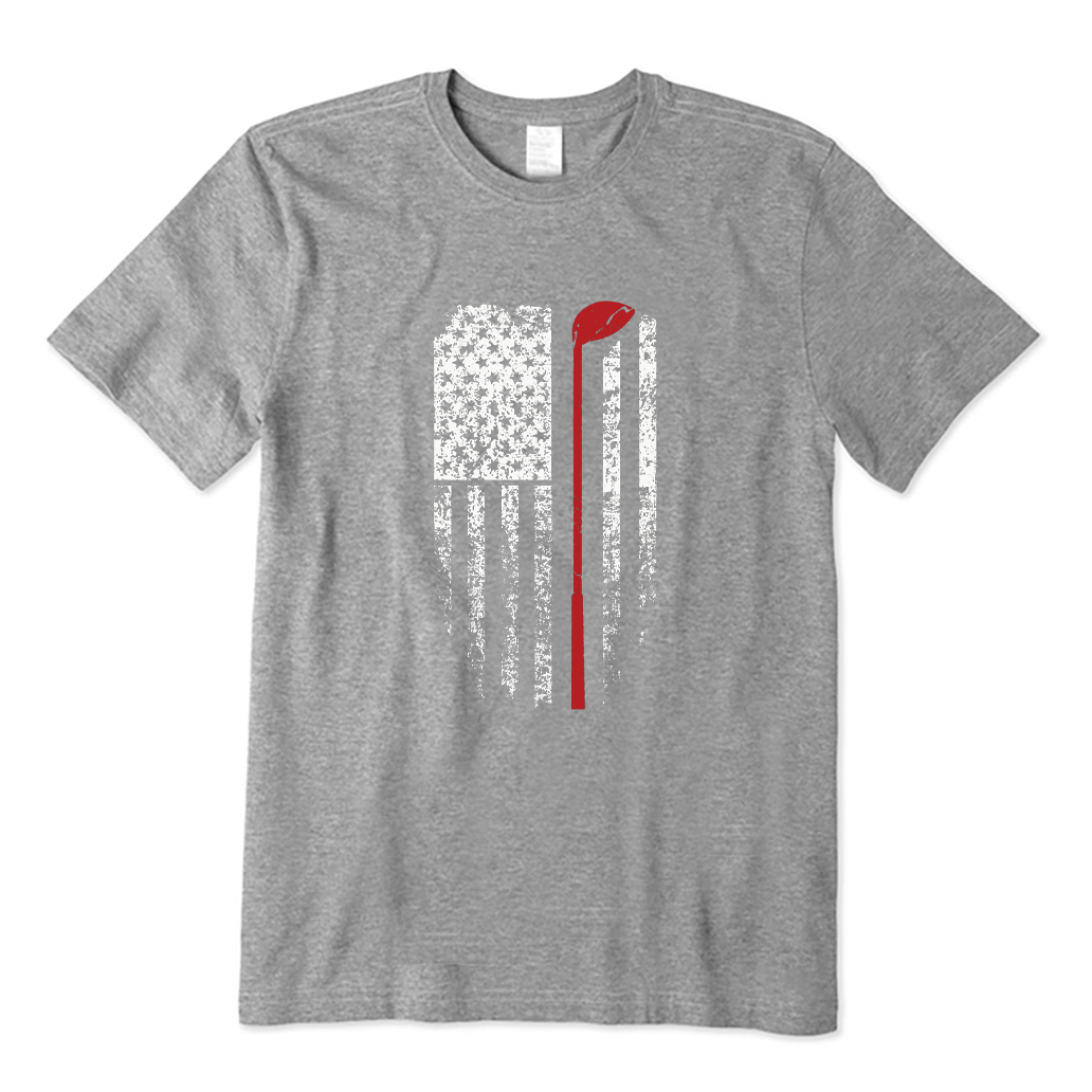 American Flag Golf T-shirt