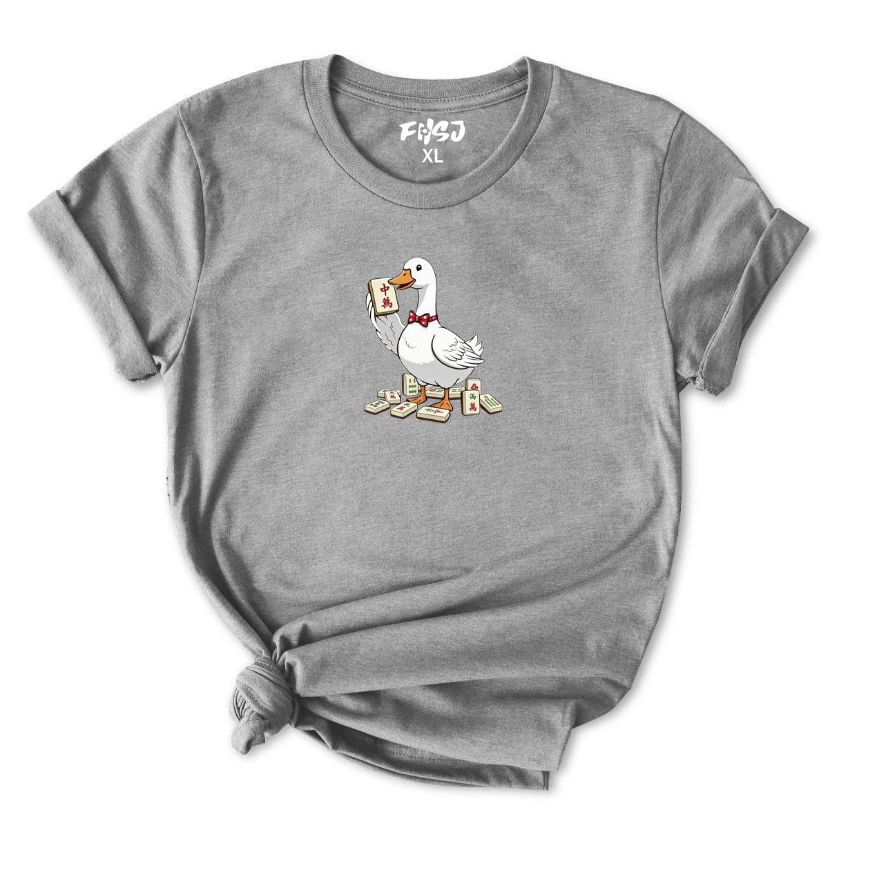 Goose Mahjong Player T-Shirt for Women