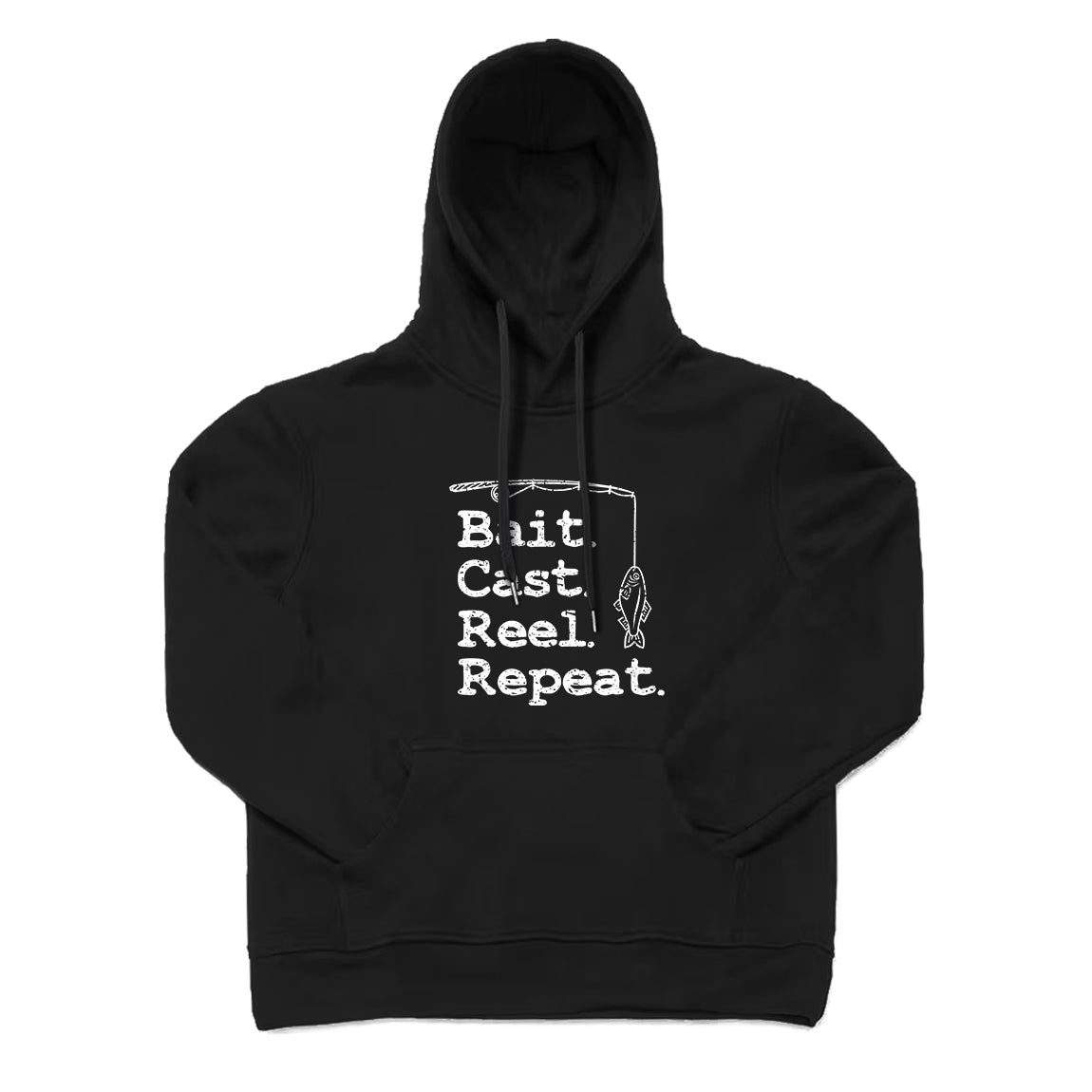 Bait Cast Reel Repeat Fishing Hoodie