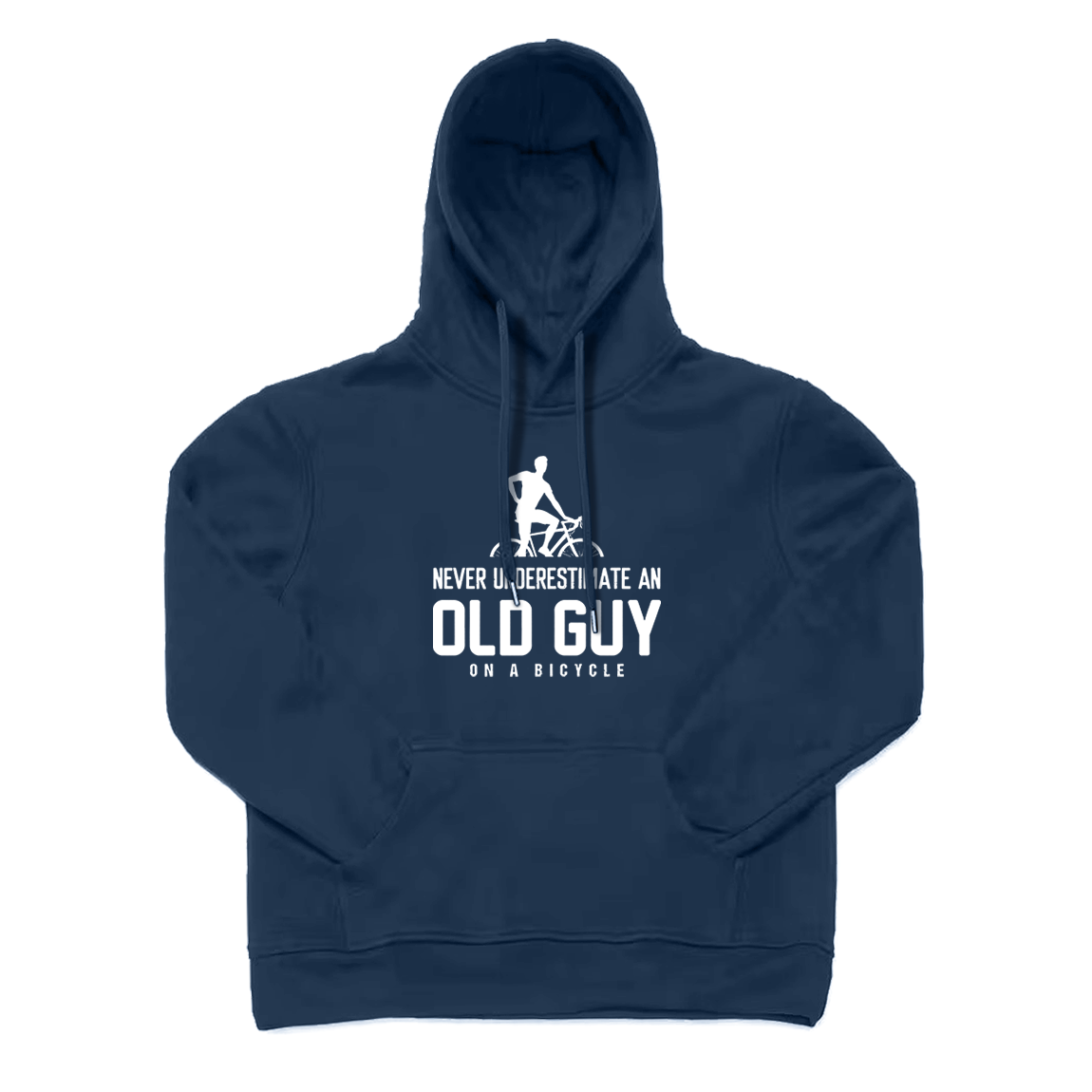 Old Guy on A Bicycle Hoodie