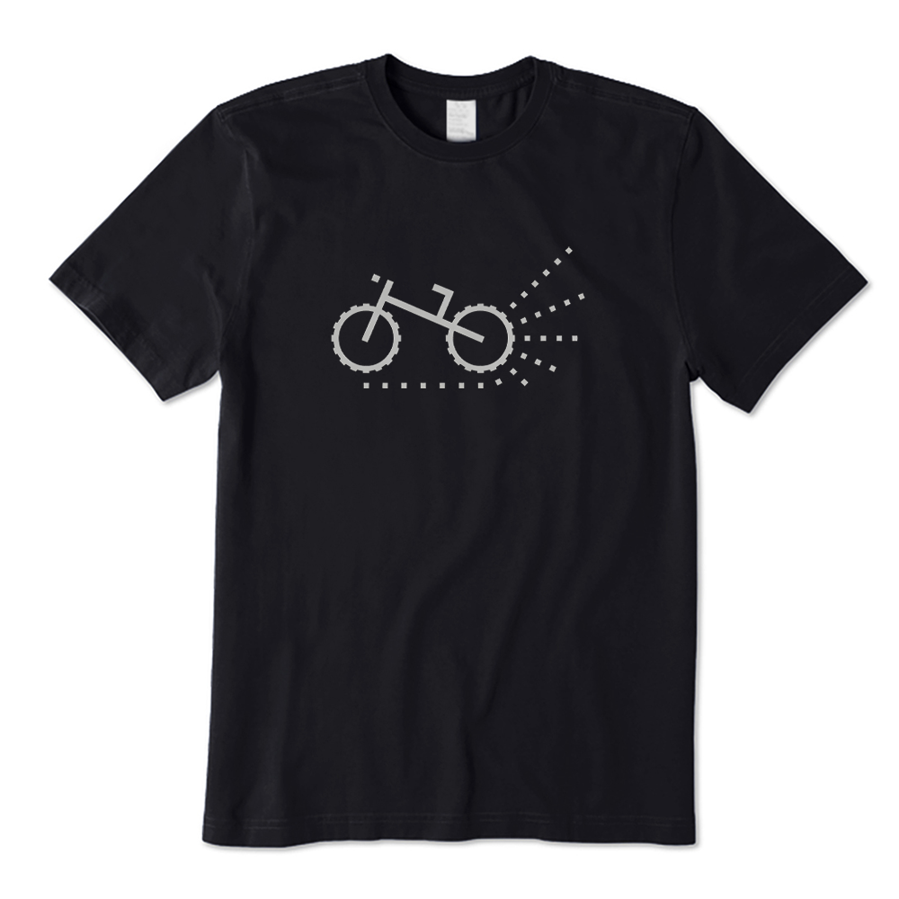 Minimalist Bicycle Speeding Graphic T-shirt