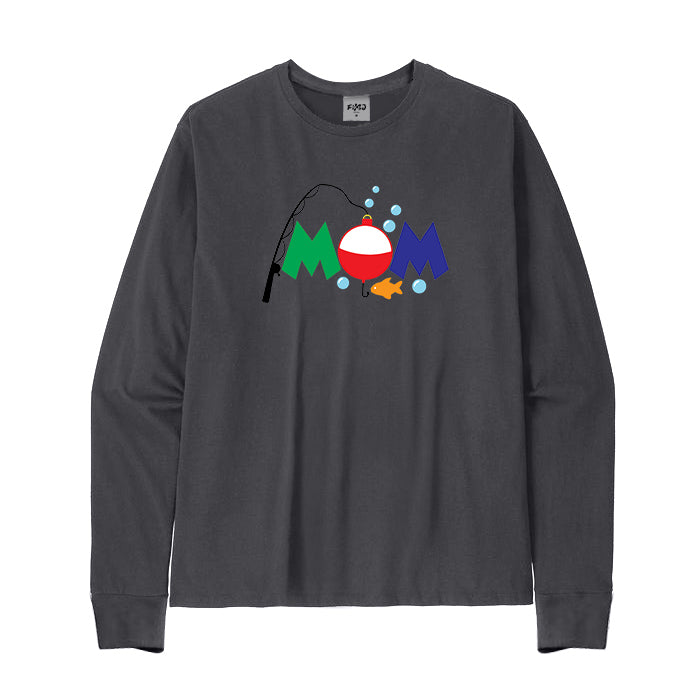 Cute Fishing Mom Long Sleeve T-Shirt for Women