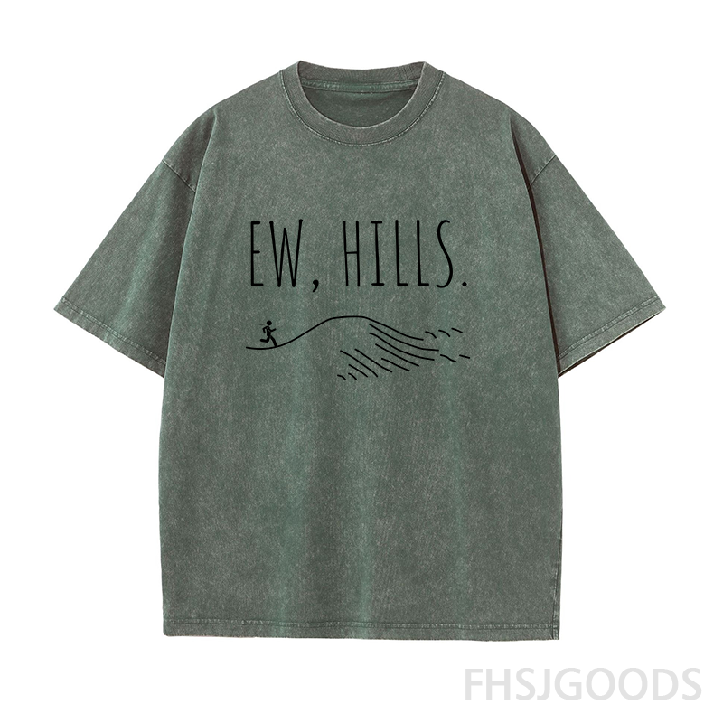 Funny Running Unisex Distressed T-Shirt