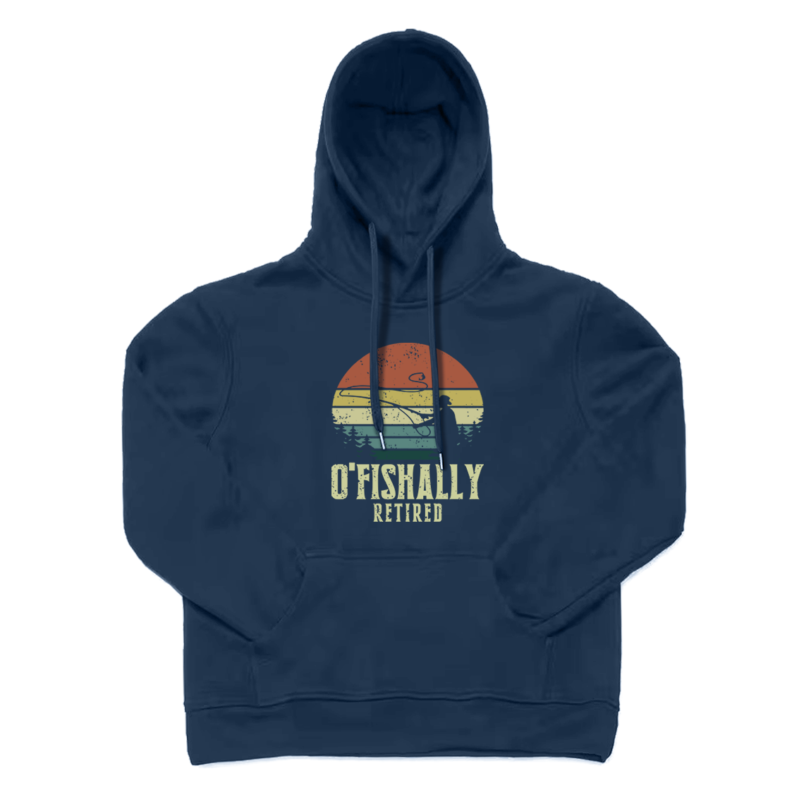 Ofishally Retired Fishing Is My Retirement Plan Hoodie