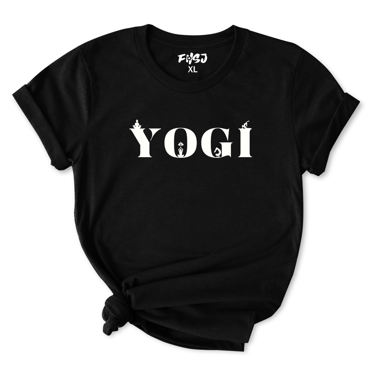 YOGI Letters Yoga T-Shirt for Women