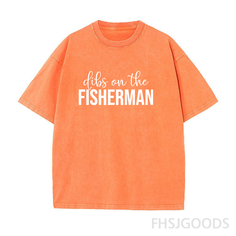 Dibs on The Fisherman Unisex Distressed T-Shirt