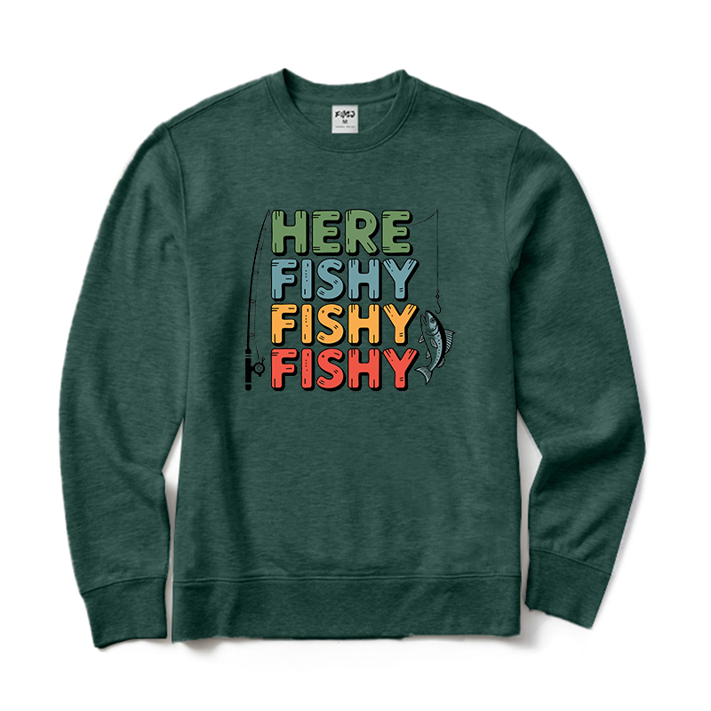 Here Fishy Fishy Fishy Crewneck Sweatshirt