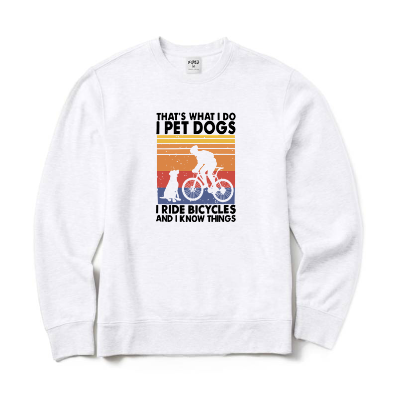 Dog & Bicycle Lover Crewneck Sweatshirt