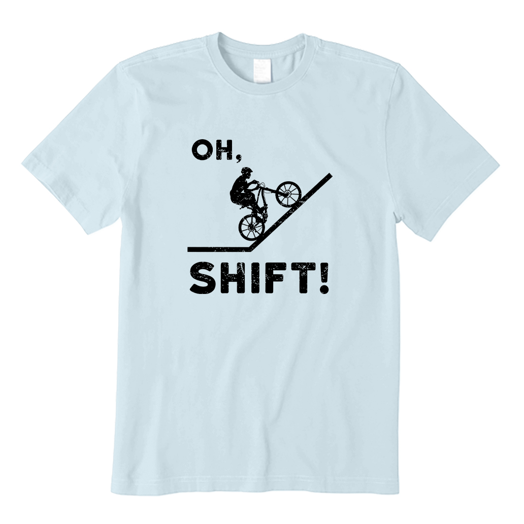 Oh Shift Funny Mountain Biking T-shirt