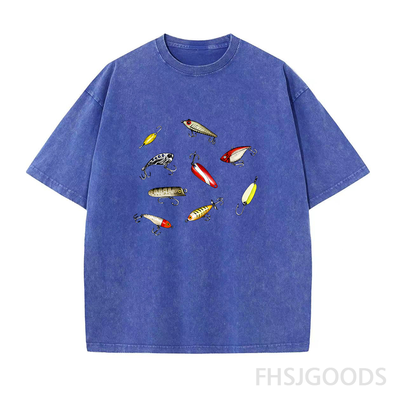 Fishing Lures Unisex Distressed T-Shirt