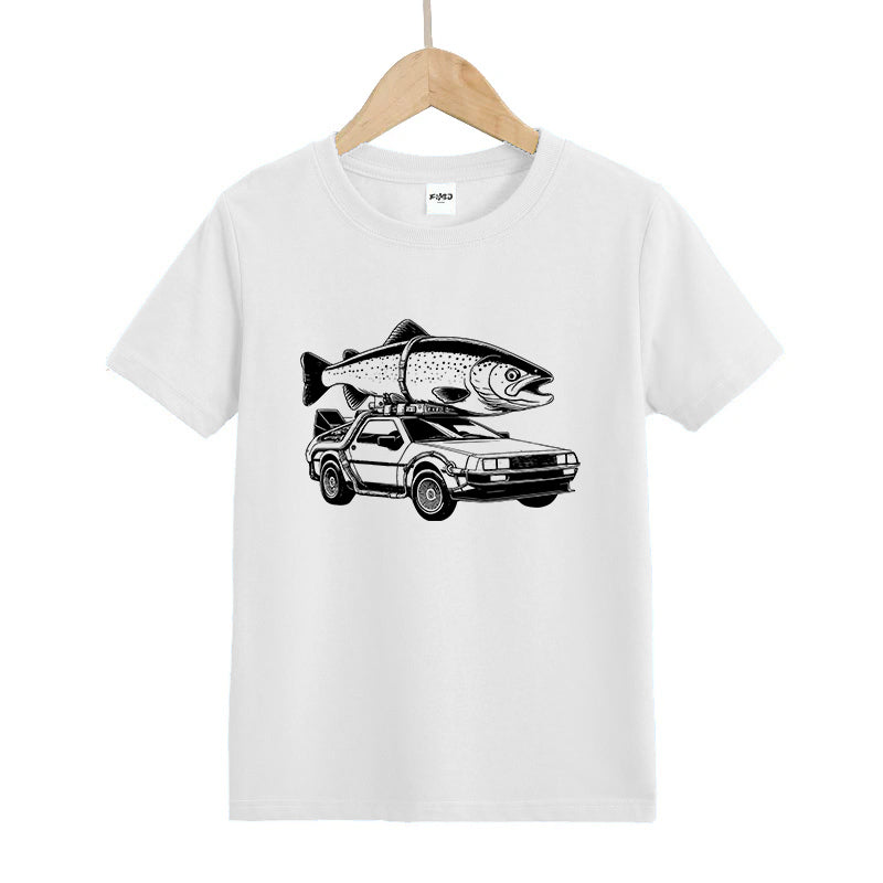 Moving A Big Trout Kids T-Shirt