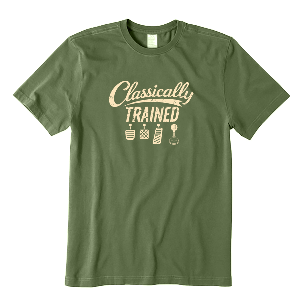 Classically Trained Manual Car Pedals & Gear T-shirt