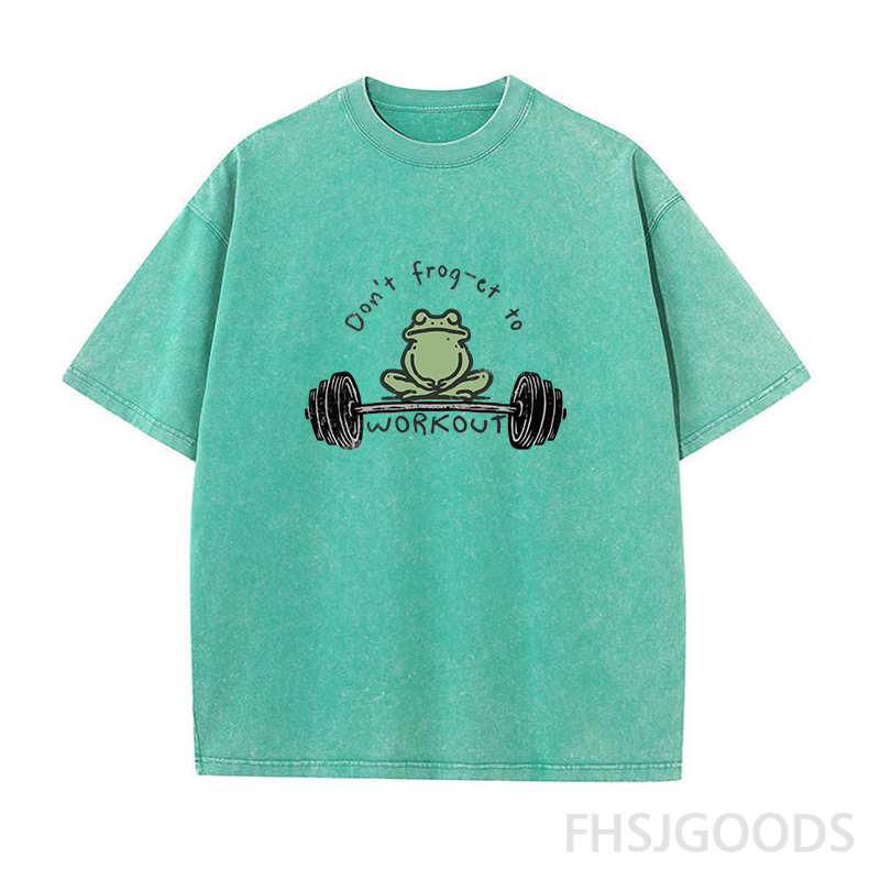 Don't Frog-et To Workout Unisex Distressed T-Shirt