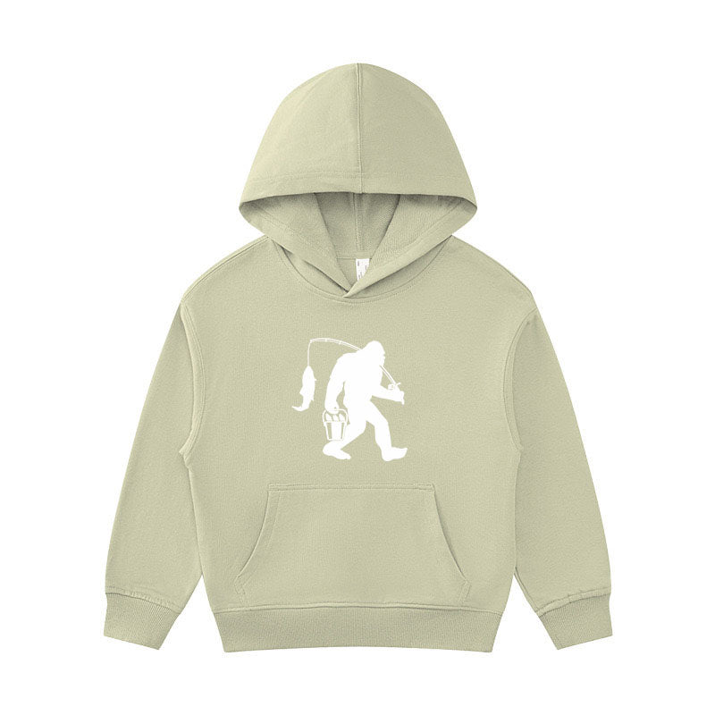 Big Foot Fishing Kid's Hoodie