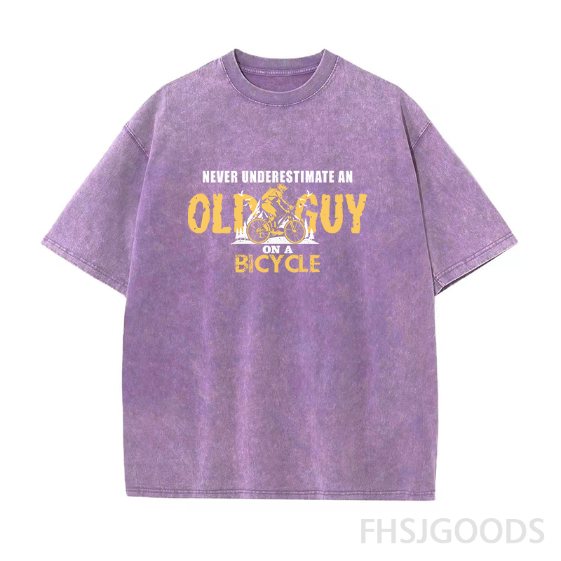 Funny Bicycle Unisex Distressed T-Shirt