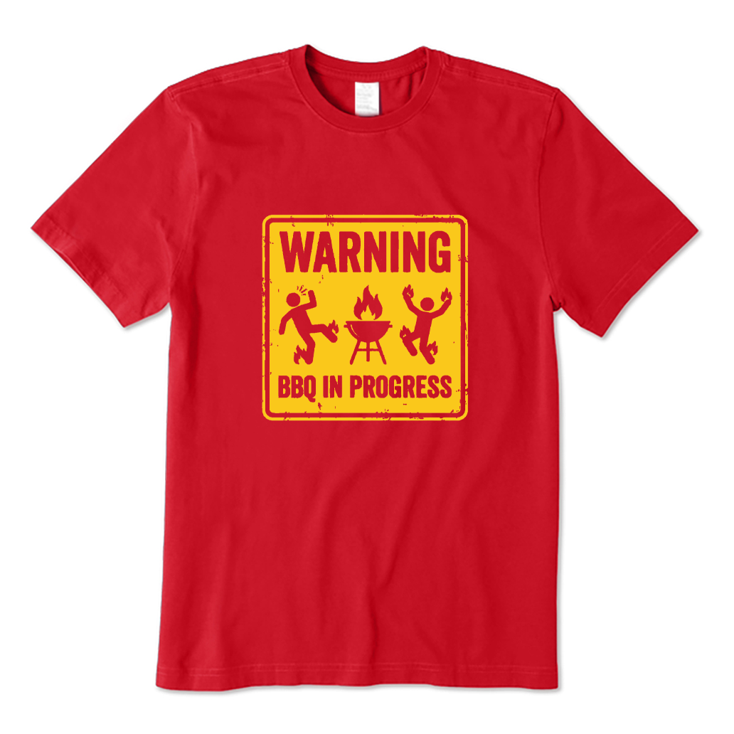 Warning BBQ In Progress T-shirt