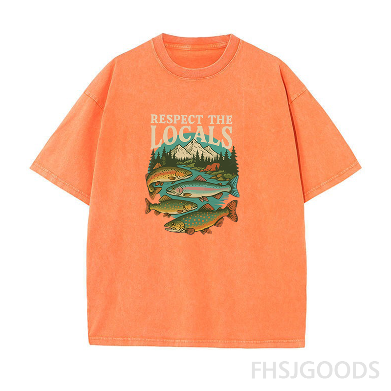 Respect The Locals Unisex Distressed T-Shirt