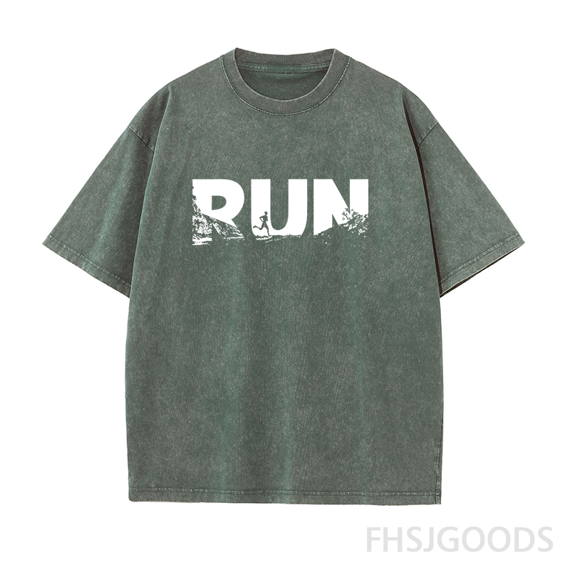 Run Unisex Distressed T-Shirt