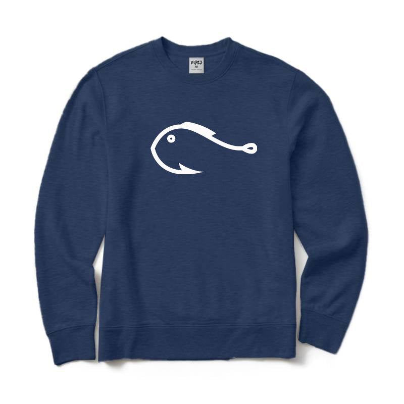 Fishing Hook Fish Crewneck Sweatshirt