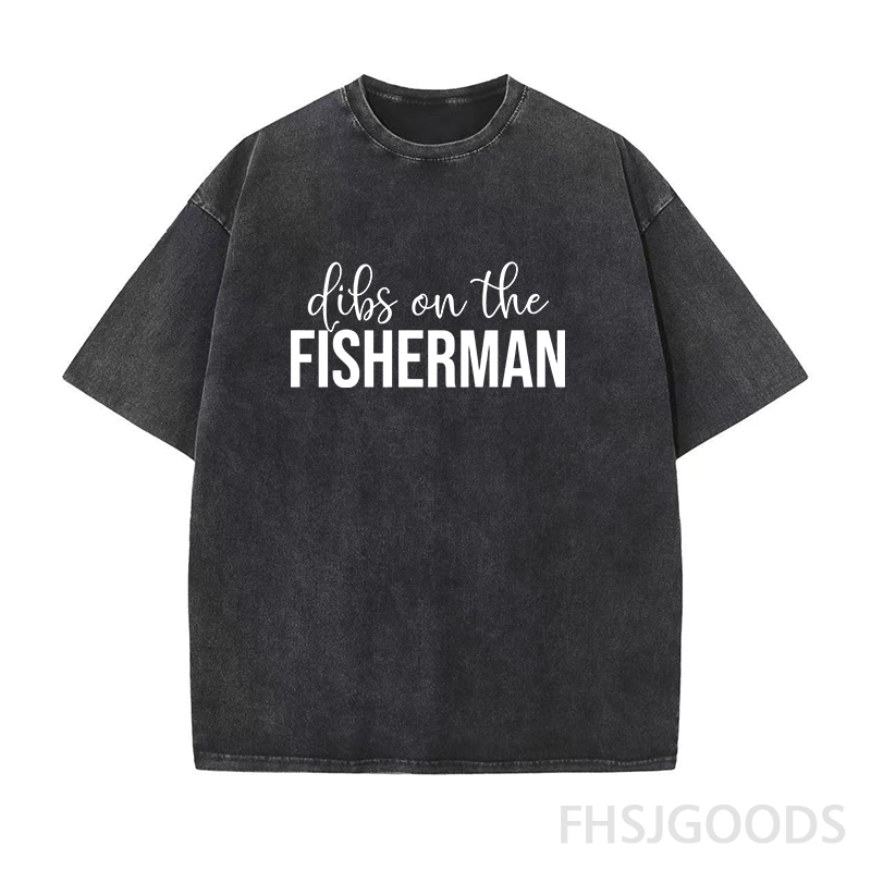 Dibs on The Fisherman Unisex Distressed T-Shirt