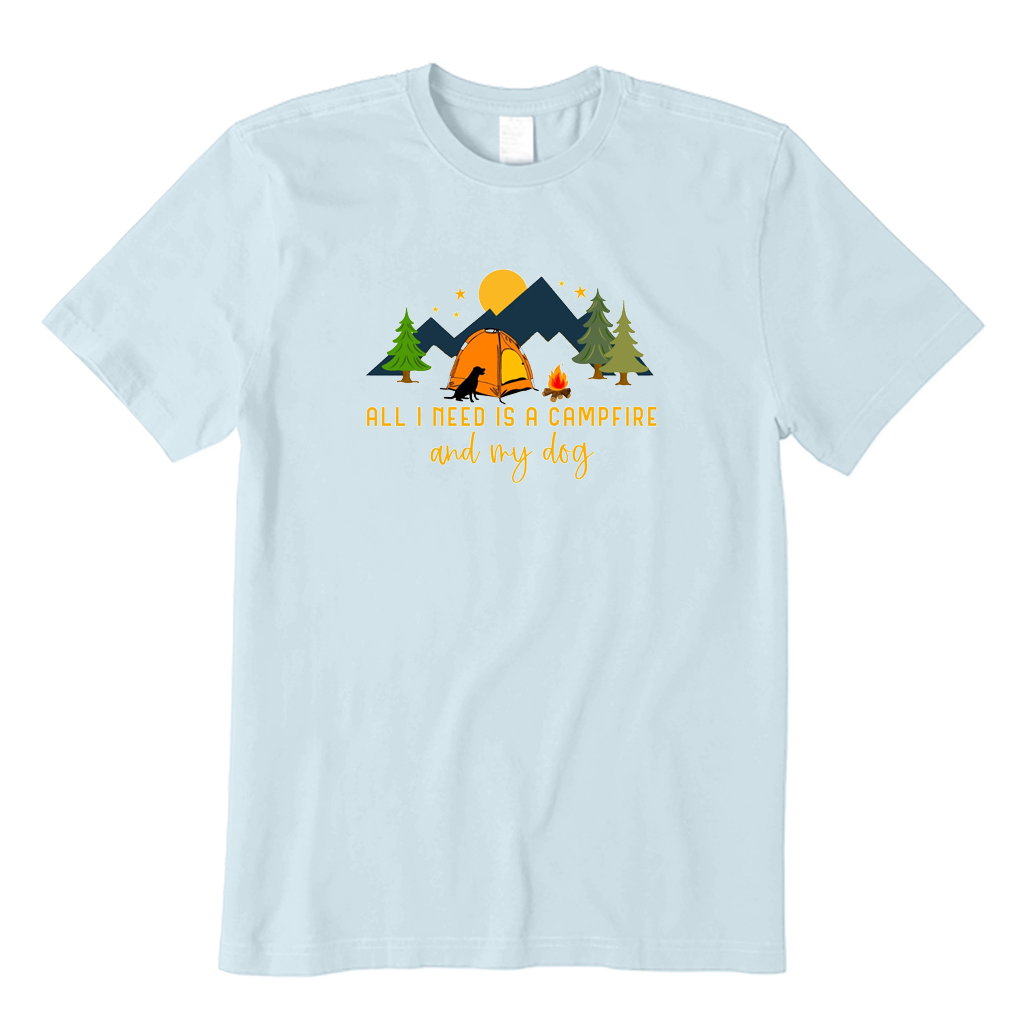 Camping Dog T-shirt