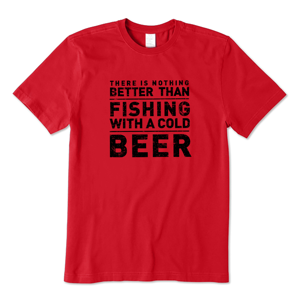 There's nothing better than fishing with a cold beer T-Shirt