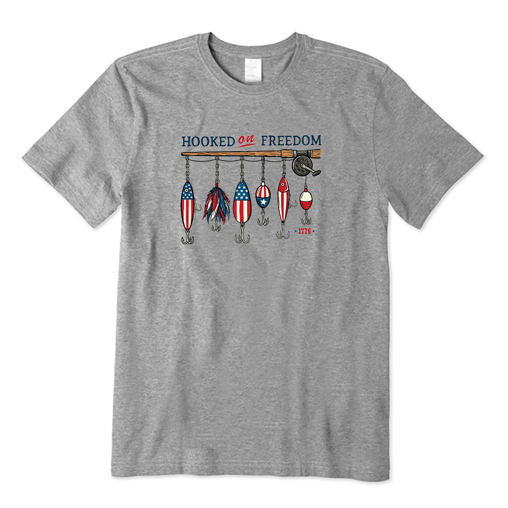 4th of July Fishing Lure T-shirt