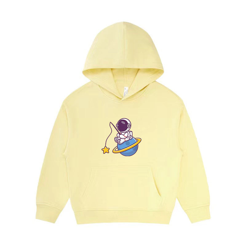 Astronaut Fishing in The Sea of stars Kid's Hoodie
