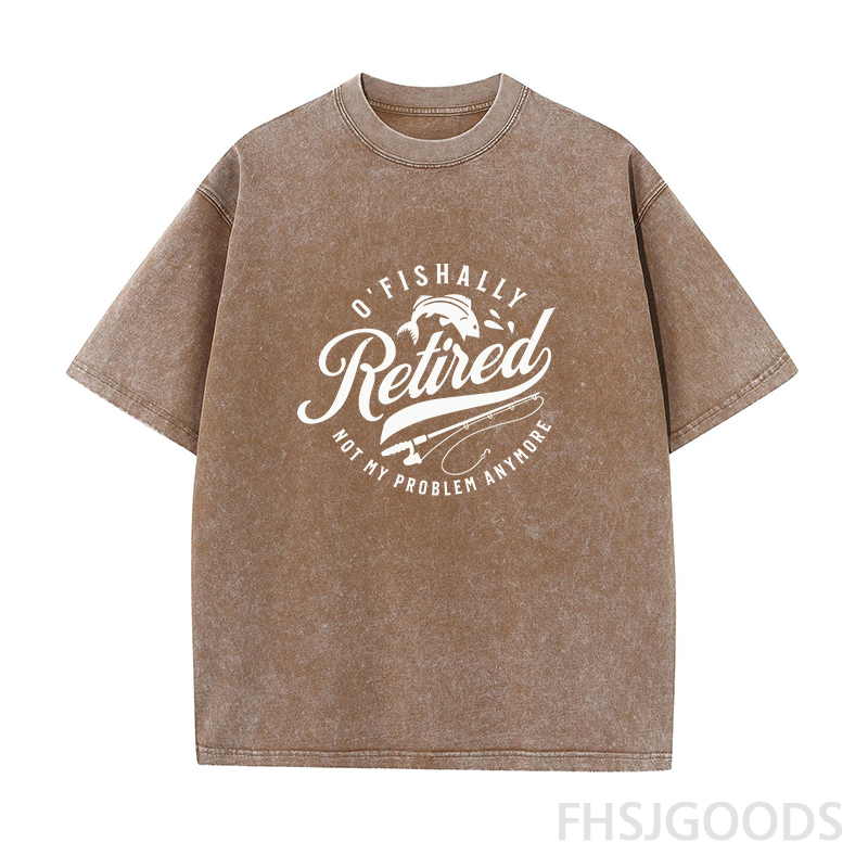 O’Fishally Retired Unisex Distressed T-Shirt