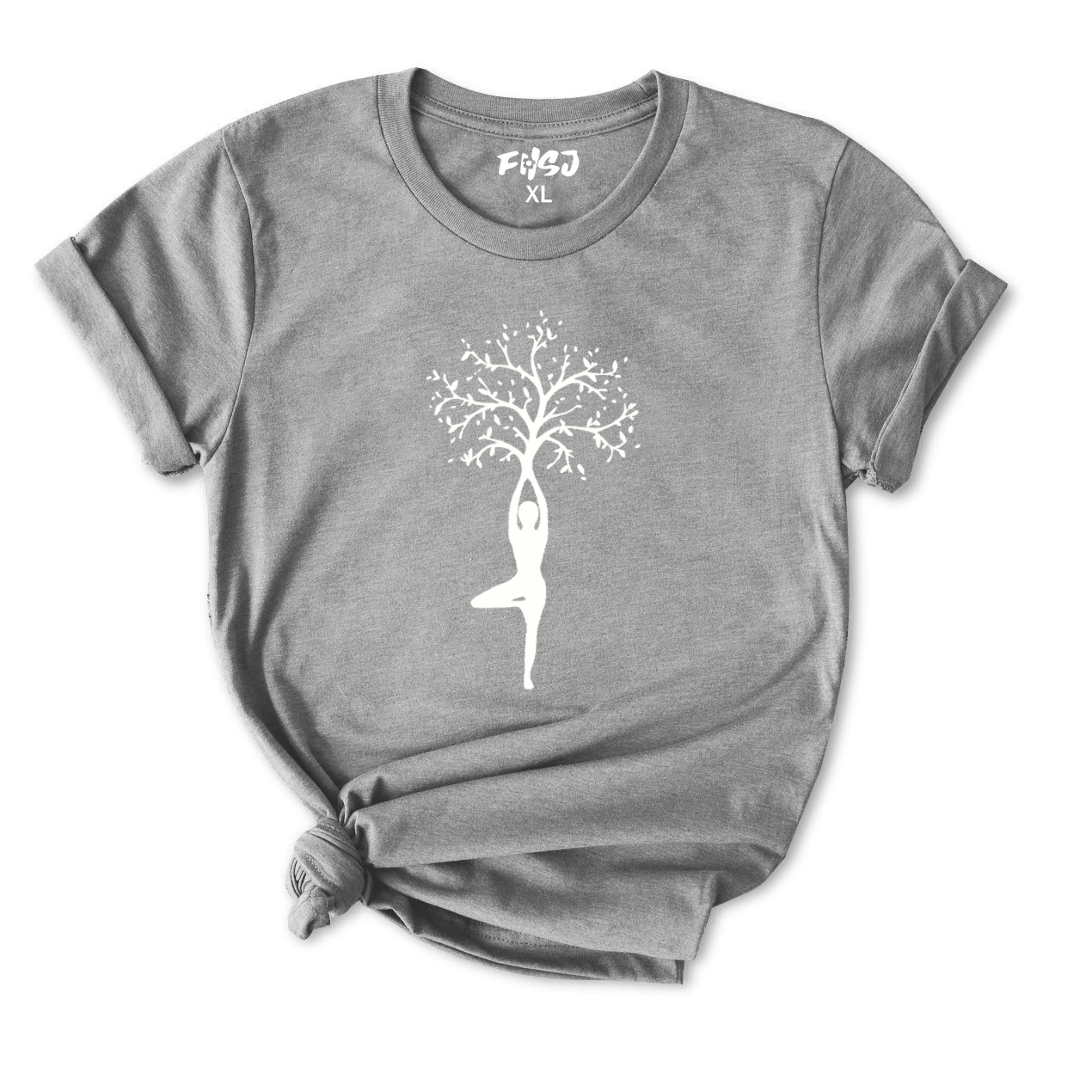 Yoga Tree Pose T-Shirt for Women