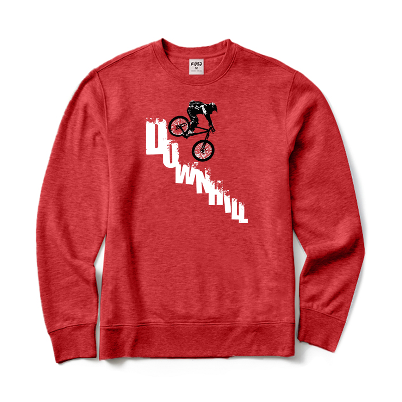 Mountain Bike Downhill Crewneck Sweatshirt