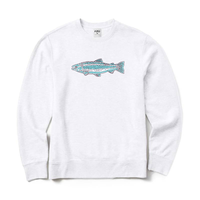 Trout Fishing Crewneck Sweatshirt