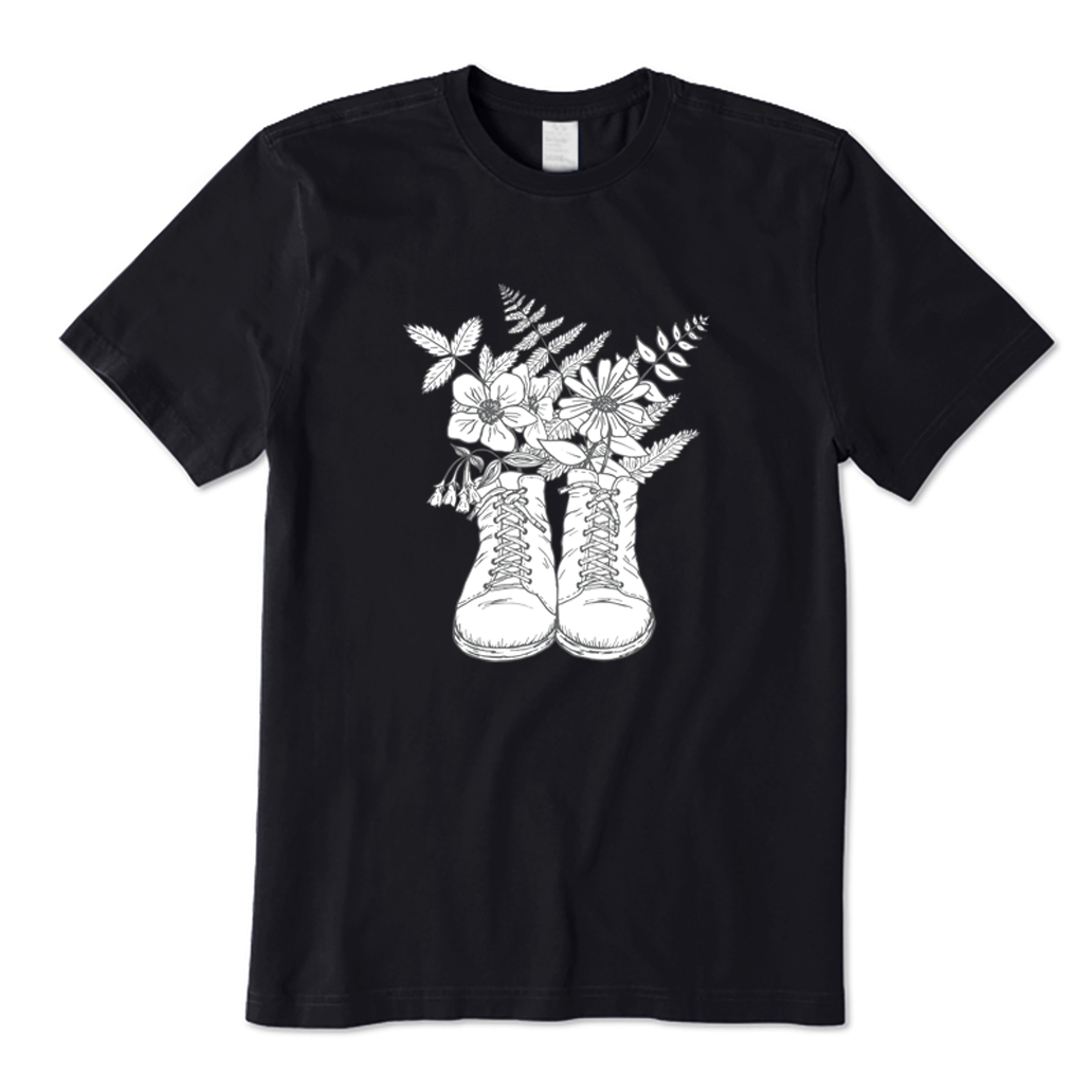 Hiking boots & Wildflowers T-Shirt