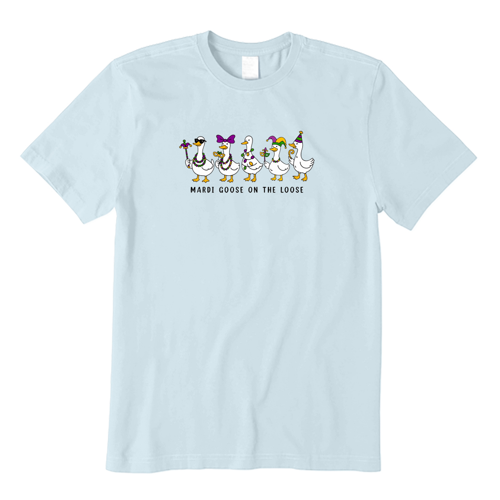 Mardi Gras Silly Goose T-shirt