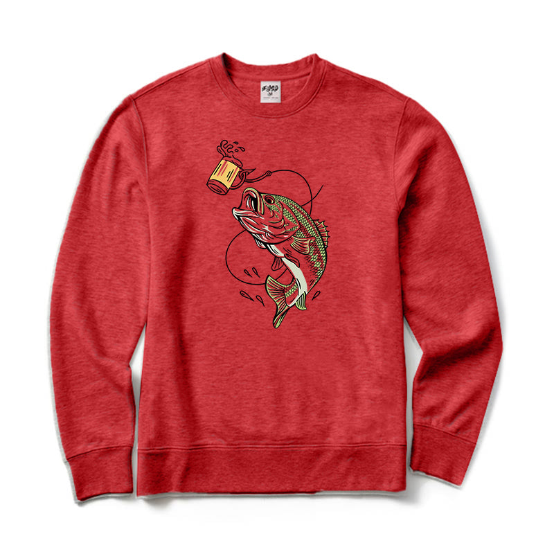 Lure Bass Beer Crewneck Sweatshirt