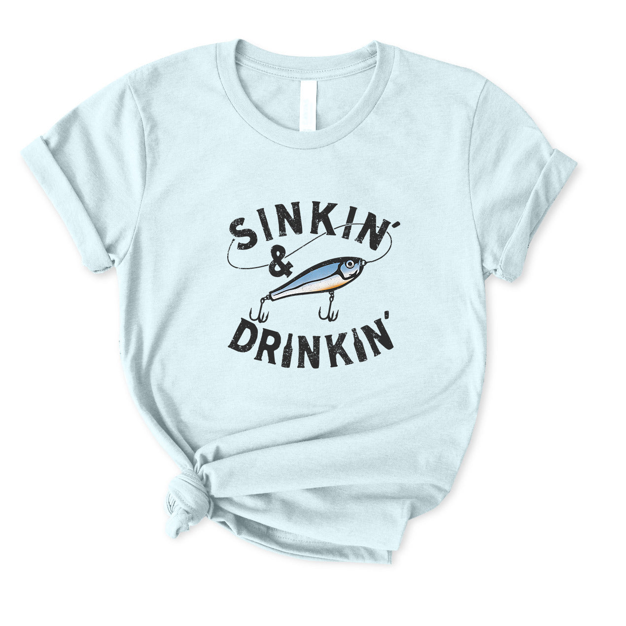 Sinkin' & Drinkin' Fishing T-Shirt for women